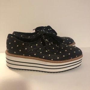 Zara platform loafers size 7